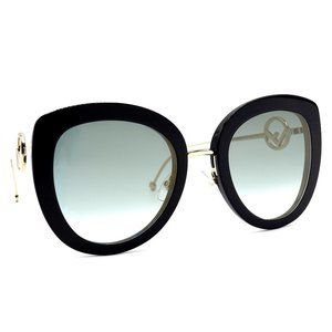 FENDI FF0409/S 807 BLACK GOLD AUTHENTIC SUNGLASSES